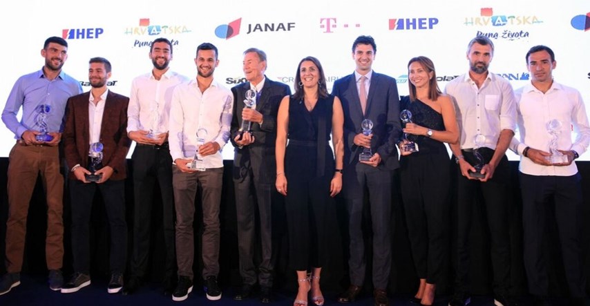 Na Noći hrvatskog tenisa podijeljena priznanja, Piliću nagrada za životno djelo